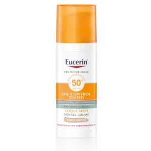 EUCERIN OIL CONTROL SUN-GEL CREMA TOQUE SECO TONO MEDIO SPF50+ 50ML