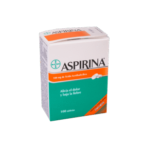 ASPIRINA 100MG TABLETAS MASTICABLES VIA ORAL UNIDAD