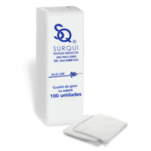CUADROS DE GASA SURQUI NO ESTÉRIL 10 X 10CM UNIDAD