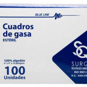 CUADROS DE GASA ESTÉRIL BLUE LINE UNIDAD