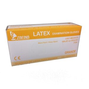GUANTES DE LATEX SAFINA TALLA L XPAR