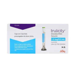 TRULICITY 1.5MG/0.5ML SOLUCIÓN INYECTABLE CAJA X2 PLUMAS PRELLENADAS