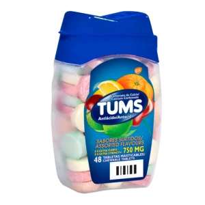 TUMS TABLETAS MASTICABLES FRASCO X48 UNIDADES