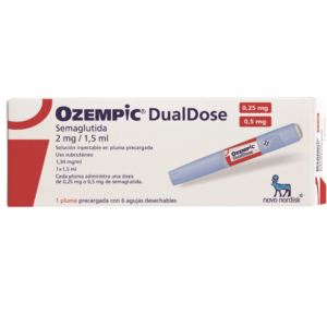 OZEMPIC DUALDOSE 2MG/1.5ML SOLUCIÓN INYECTABLE CAJA X1 PLUMA PRELLENADA