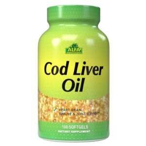 COD LIVER OIL ALFA CÁPSULAS BLANDAS VIA ORAL FRASCO X100 UNIDADES