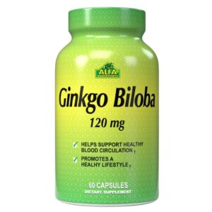 GINKGO BILOBA 120MG ALFA CÁPSULAS VIA ORAL FRASCO X120 UNIDADES