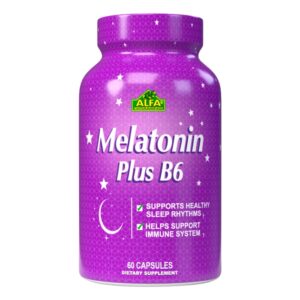 MELATONIN PLUS B6 ALFA CÁPSULAS VIA ORAL FRASCO X60 UNIDADES