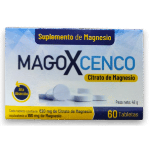 MAGOXCENCO CITRATO DE MAGNESIO 620MG TABLETAS VIA ORAL CAJA X60 UNIDADES
