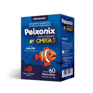 PEIXONIX OMEGA 3 MAXINUTRI CÁPSULAS MASTICABLES CAJA X60 UNIDADES