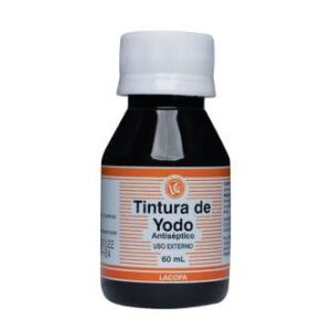 TINTURA DE YODO,  ANTISÉPTICO  60mL - UNIDAD