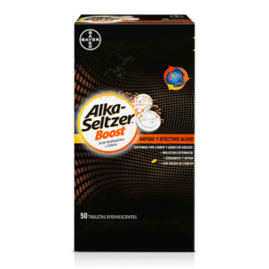 ALKA-SELTZER BOOST TABLETAS EFERVESCENTE VIA ORAL UNIDAD