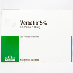 VERSATIS 5% PARCHES USO CUTÁNEO CAJA X5 UNIDADES