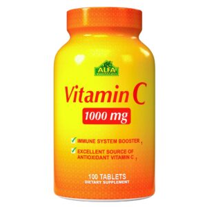 VITAMINA C 1000MG ALFA TABLETAS VIA ORAL FRASCO X100 UNIDADES