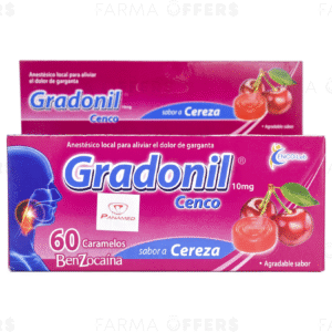 GRADONIL CENCO CARAMELOS SABOR CEREZA UNIDAD