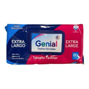 TOALLAS HUMEDAS GENIAL X80 UNIDADES