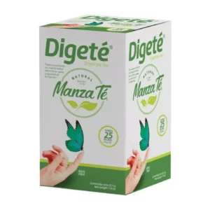 MANZA TÉ DIGETÉ SOBRES PARA INFUSIÓN CALIENTE CAJA X25 UNIDADES
