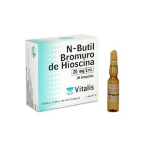 N-BUTIL BROMURO DE HIOSCINA 20MG/1ML SOLUCIÓN VIA INYECTABLE UNIDAD