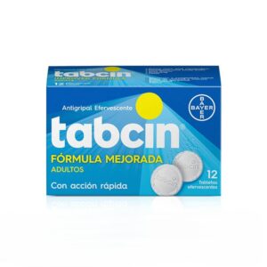 TABCIN ADULTO TABLETAS EFERVESCENTES VIA ORAL CAJA X12 UNIDADES