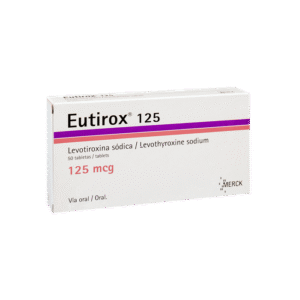 EUTIROX 125MCG TABLETAS VIA ORAL CAJA X50 UNIDADES