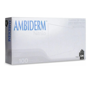 GUANTES NITRILO NEGRO AMBIDERM TALLA S XPAR