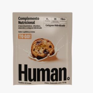 HUMAN COMPLEMENTO NUTRICIONAL EN POLVO SABOR GALLETA Y CREMA SOBRE 52.8G