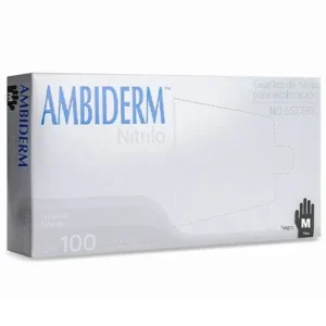 GUANTES NITRILO NEGRO AMBIDERM TALLA M XPAR