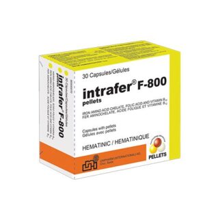 INTRAFER F-800 TABLETAS VIA ORAL CAJA X30 UNIDADES