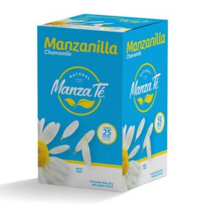 MANZA TÉ MANZANILLA SOBRES PARA INFUSIÓN CALIENTE CAJA X25 UNIDADES