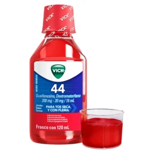 VICK 44 JARABE PARA TOS SECA Y CON FLEMA VIA ORAL 120ML