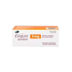 ELIQUIS 5MG TABLETAS VIA ORAL CAJA X60 UNIDADES