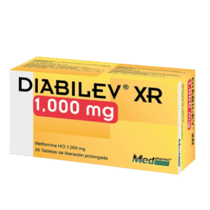 DIABILEV XR 1000MG TABLETAS LIBERACIÓN PROLONGADA VIA ORAL CAJA X28 UNIDADES