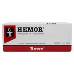 HEMOR CREMA VIA TÓPICA O RECTAL CON 7 APLICADORES 20G