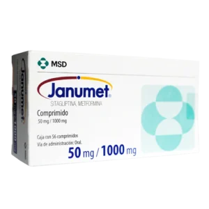 JANUMET COMPRIMIDOS RECUBIERTOS VIA ORAL 50/1000MG CAJA X56 UNIDADES